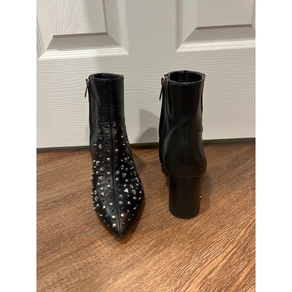 Sam Edelman Hal Studded Bootie in Black Leather Women's 8 - Picture 5 of 10